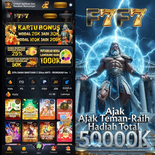 F7F7 Bonus Member Baru 100%